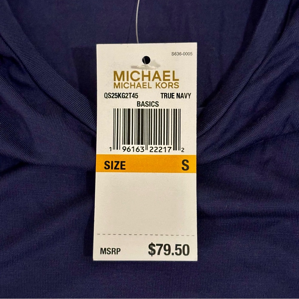 MICHAEL Michael Kors True Navy Sleeveless Top Size Small - Picture 6 of 6